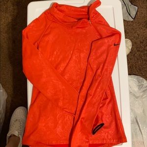 Orange nike snake print sweater